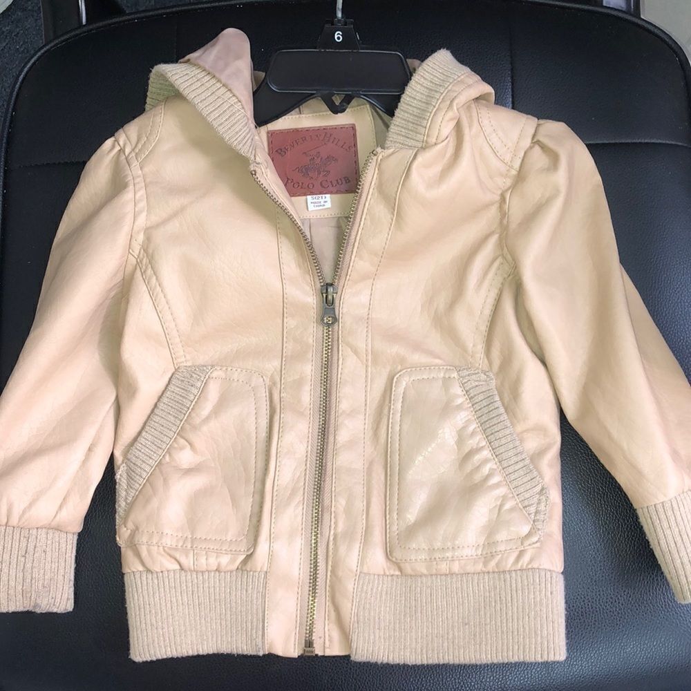 Beverly Hills Polo Club Tan Faux Leather 2T Coat